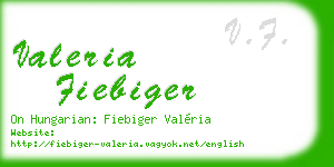 valeria fiebiger business card